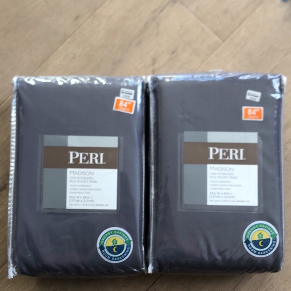 2 charcoal curtains - Picture 2 of 5